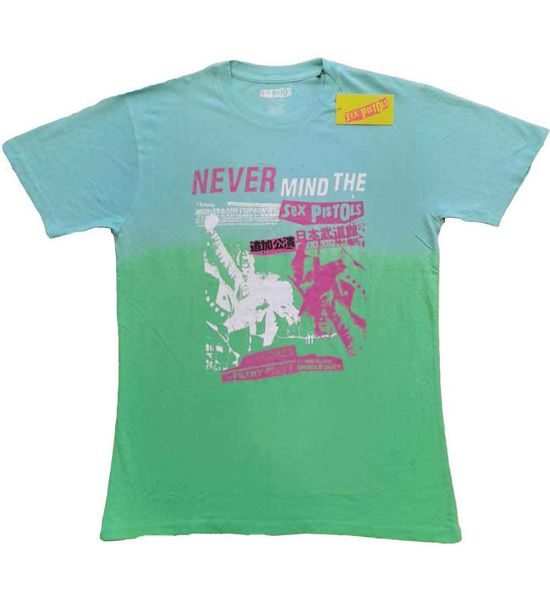 The Sex Pistols: NMTB Japan (Dip Dye, Dye Wash) - Green T-Shirt