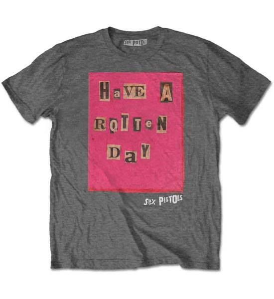 The Sex Pistols: Rotten Day - Charcoal Grey T-Shirt