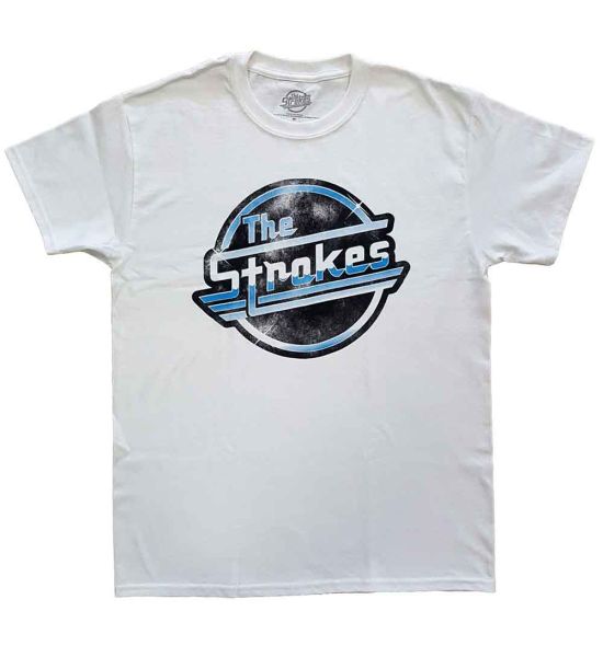 The Strokes: Distressed OG Magna - White T-Shirt