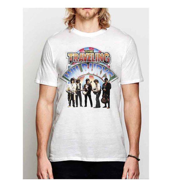 The Traveling Wilburys: Band Photo - White T-Shirt