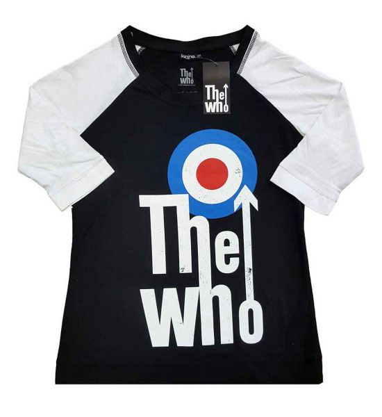 The Who: Elevated Target - Ladies Black & White T-Shirt