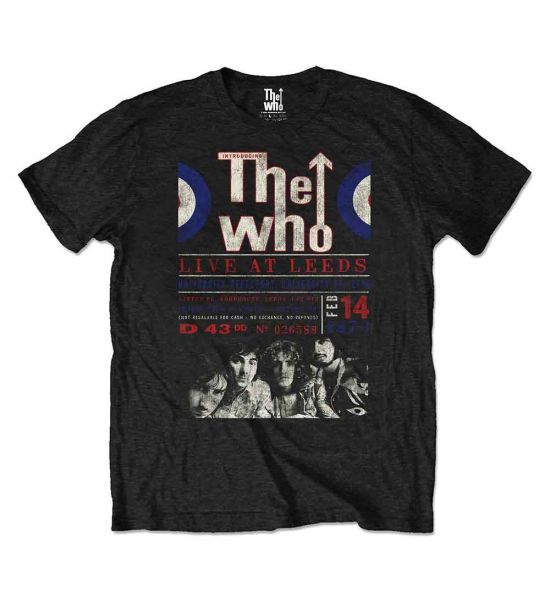 The Who: Live At Leeds '70 (Eco Friendly) - Black T-Shirt