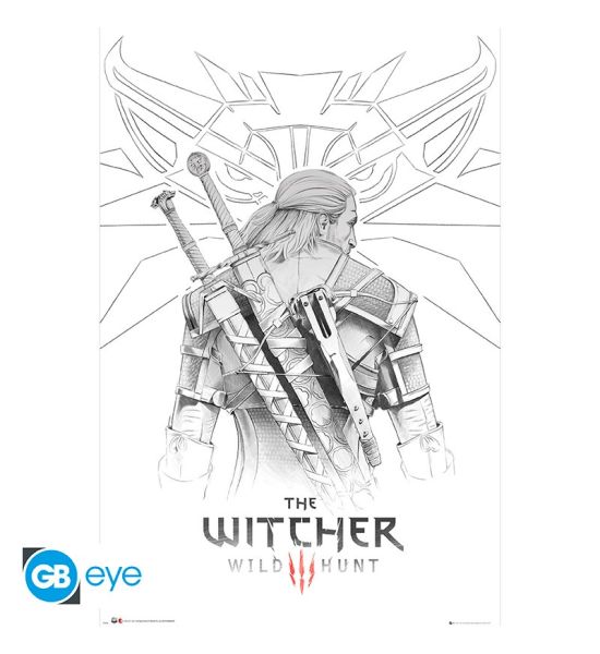 The Witcher: Geralt Sketch Poster (91.5x61cm)