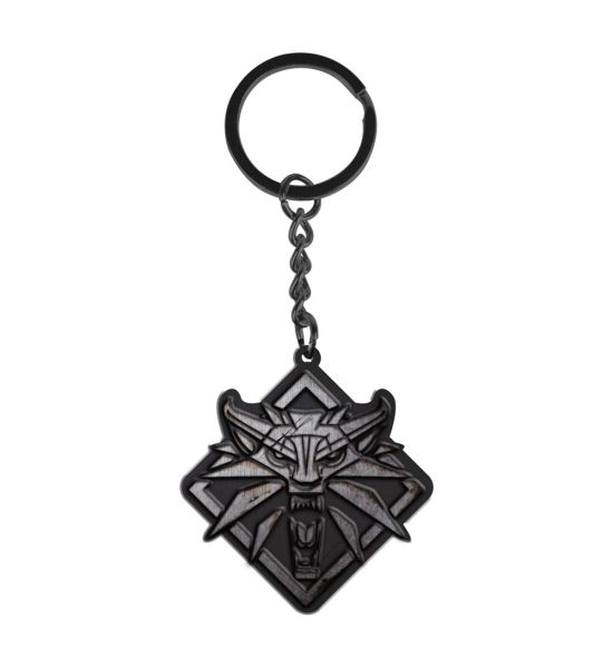 The Witcher: White Wolf Metal Keychain