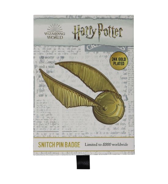 Harry Potter: 24K Gold Plated Limited Edition Oversized Snitch Pin Badge