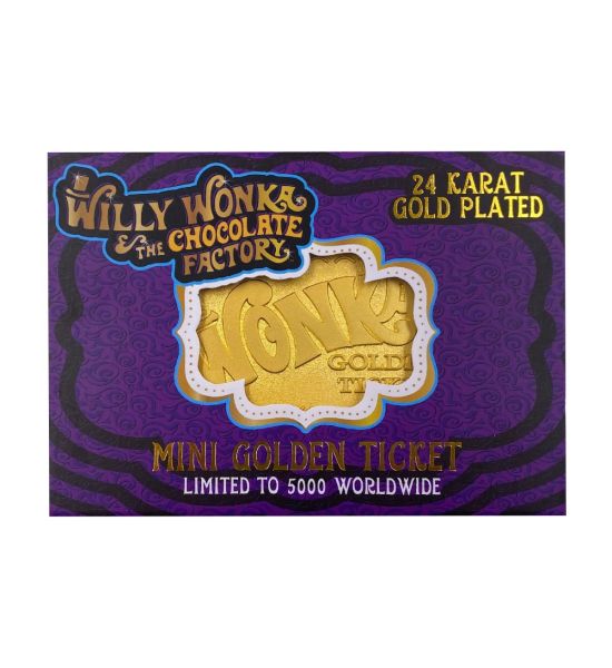 Charlie And The Chocolate Factory: Limited Edition Willy Wonka Golden Mini Ticket