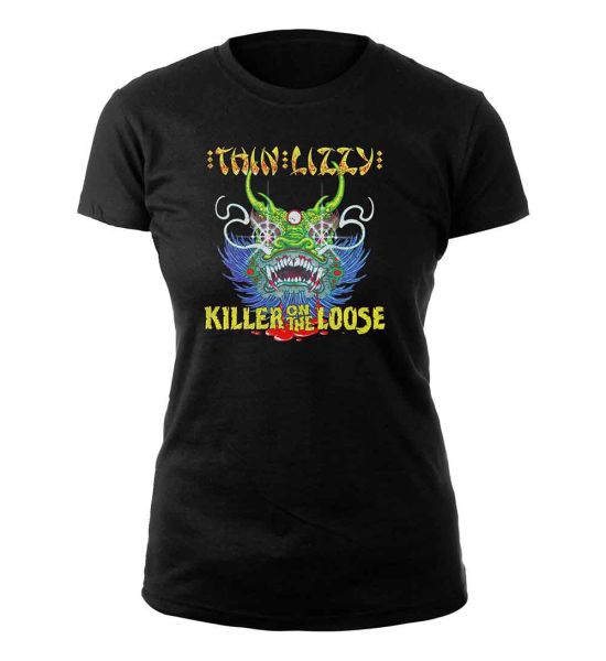 Thin Lizzy: Killer Lady - Ladies Black T-Shirt