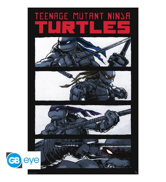 Tmnt: Comics black & white Poster (91.5x61cm)