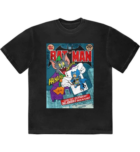 Tom & Jerry: Batman Comic - Black T-Shirt