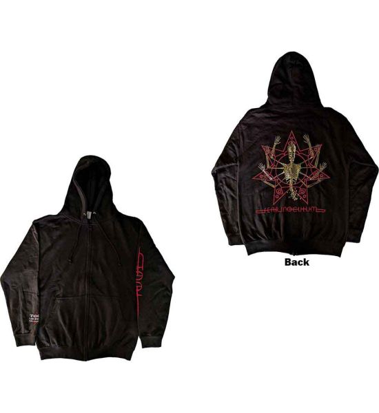 Tool: Skeleton Tour 2022 (Back Print) - Black Zip-up Hoodie