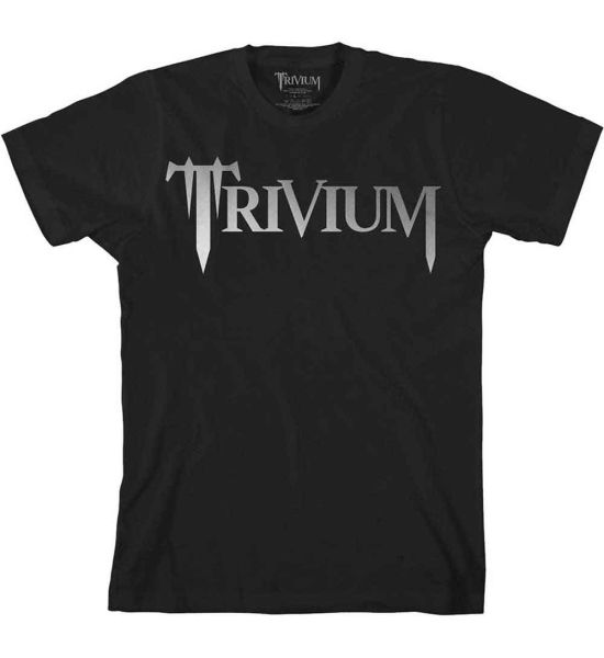 Trivium: Classic Logo (Metalic Print) - Black T-Shirt