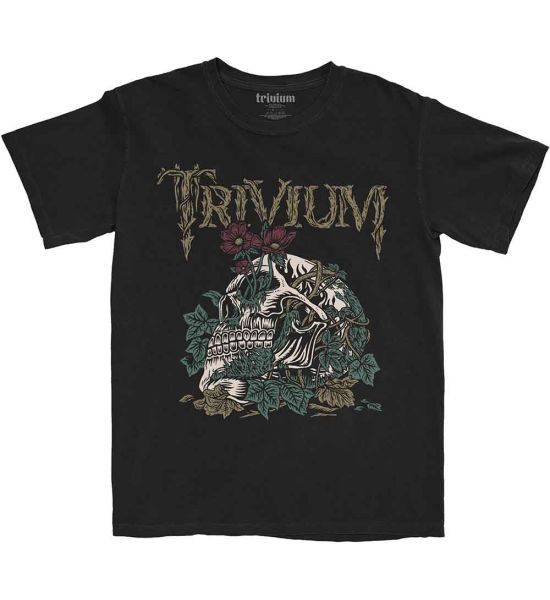 Trivium: Skelly Flower - Black T-Shirt