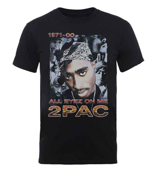 Tupac: All Eyez 1971 - Black T-Shirt