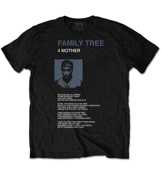 Tupac: Family Tree - Black T-Shirt