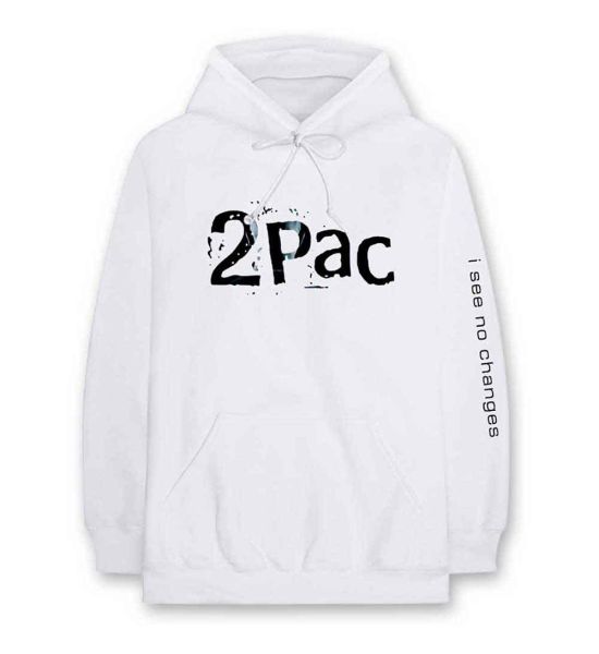 Tupac: I See No Changes - White Pullover Hoodie