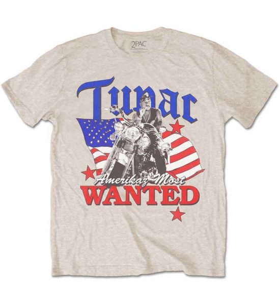 Tupac: Most Wanted - Sand T-Shirt