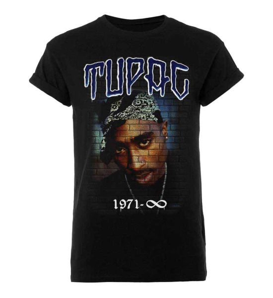 Tupac: Mural 1971 - Black T-Shirt