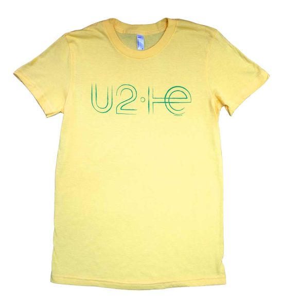 U2: Brazil Logo Babydoll - Yellow Ladies T-Shirt