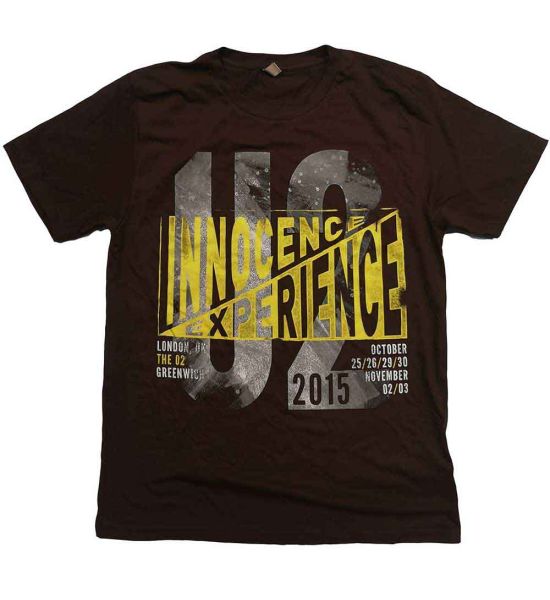 U2: I+E London Event 2015 - Brown T-Shirt