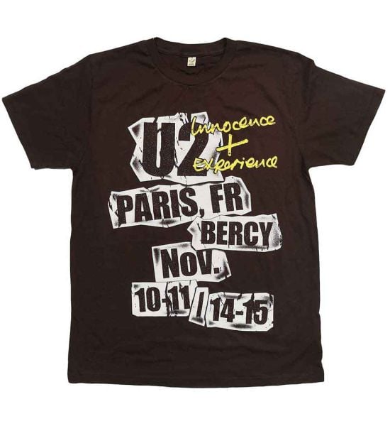 U2: I+E Paris Event 2015 - Brown T-Shirt