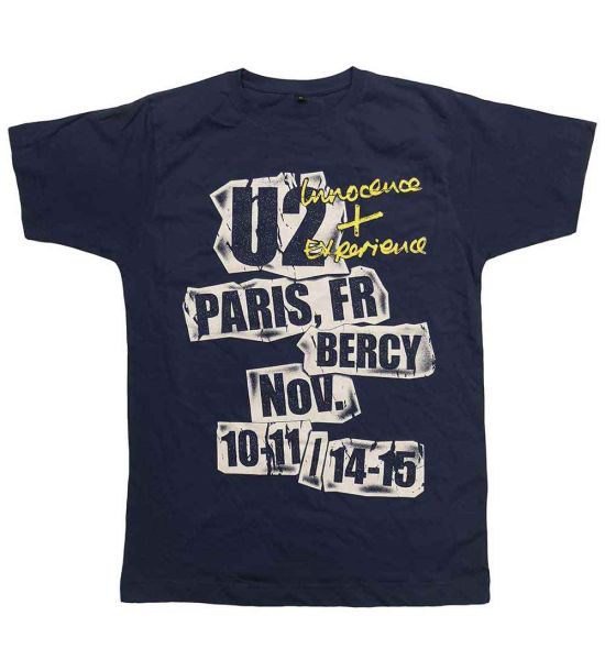 U2: I+E Paris Event 2015 - Light Navy Blue T-Shirt