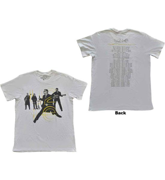 U2: Live Action (Back Print) - White T-Shirt