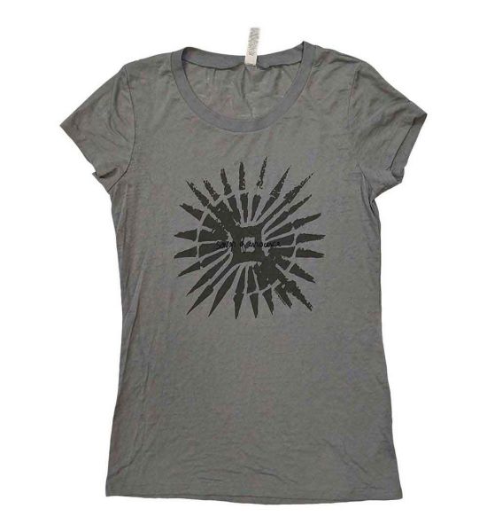 U2: Songs of Innocence Disc Art - Ladies Grey T-Shirt