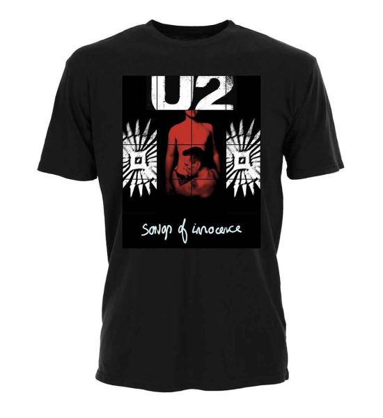 U2: Songs of Innocence Red Shade - Black T-Shirt