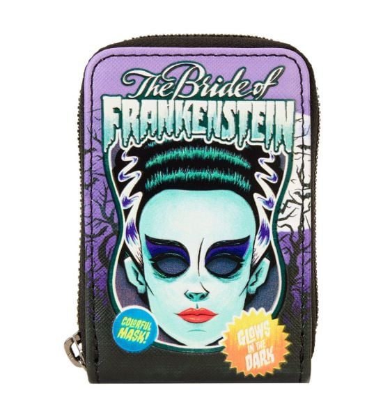 Universal Monsters: Bride of Frankenstein Neon Mask Wallet by Loungefly Preorder