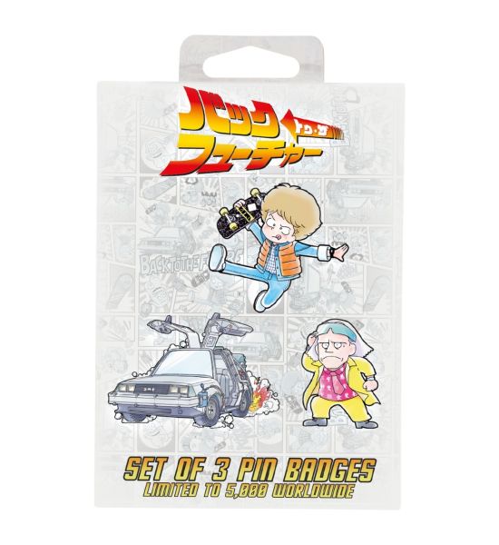 Back To The Future: Limited Japanese Edition Pin Badge Set Preorder