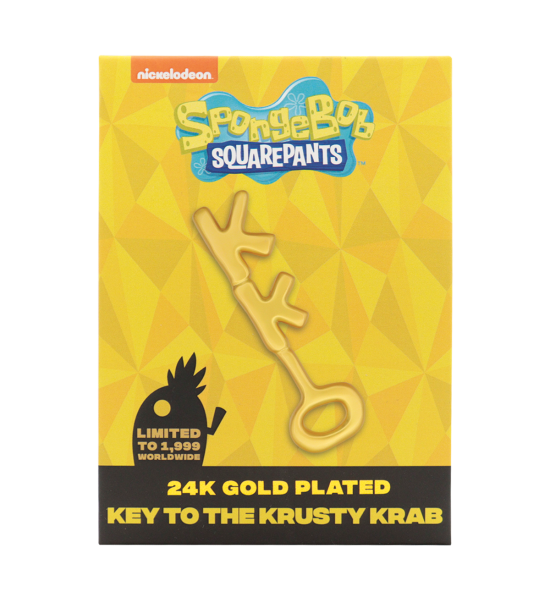 SpongeBob SquarePants: 24k Gold Plated Replica Krusty Krab Key Preorder