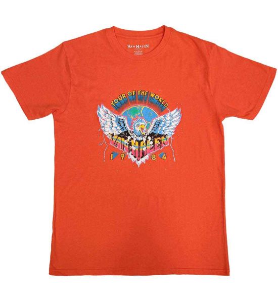 Van Halen: Eagle '84 (Eco Friendly) - Orange T-Shirt