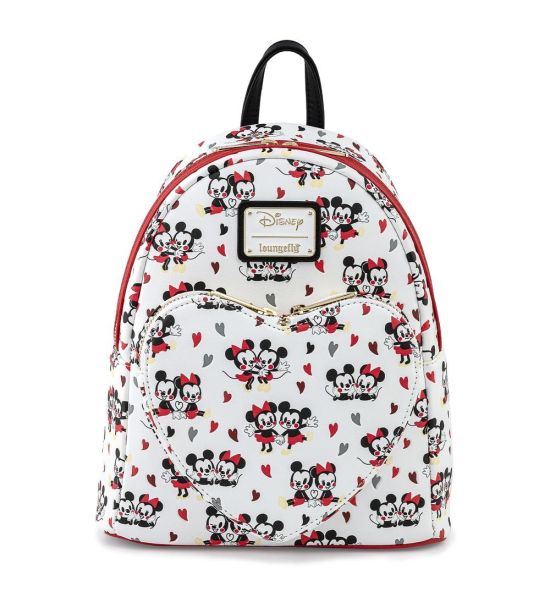 Disney: Mickey and Minnie Mouse Love Heart Loungefly Mini Backpack