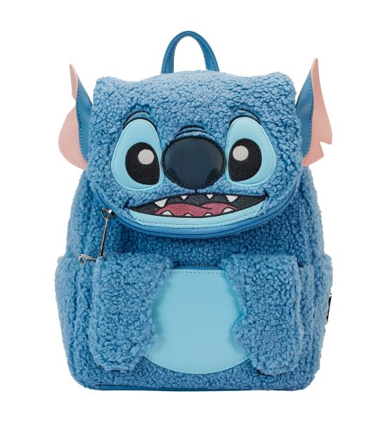 Loungefly Lilo and Stitch: Plush Pocket Mini Backpack Preorder