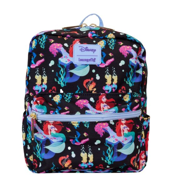 Loungefly: Disney The Little Mermaid 35th Anniversary Life Is The Bubbles AOP Nylon Mini Backpack