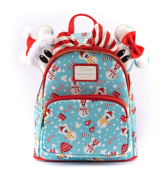 Loungefly Mickey & Minnie: Snowman Mini Backpack Headband Set