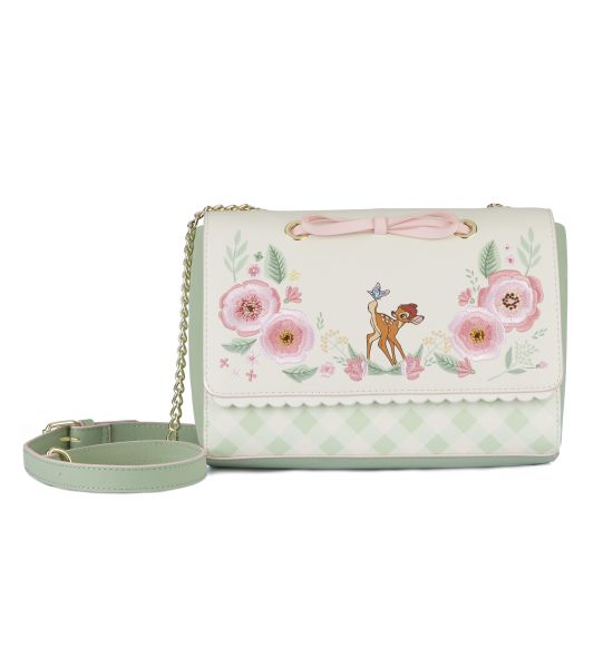 Loungefly Bambi: Spring Time Gingham Crossbody Bag