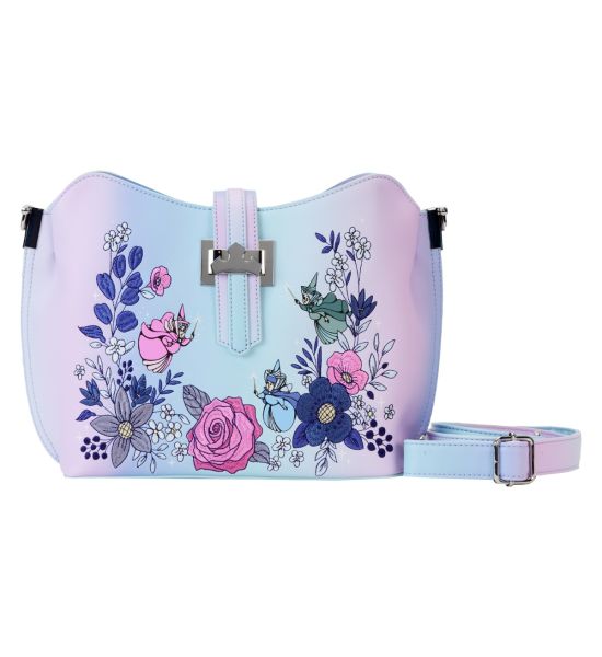 Loungefly Sleeping Beauty: 65th Anniversary Floral Crown Crossbody Bag