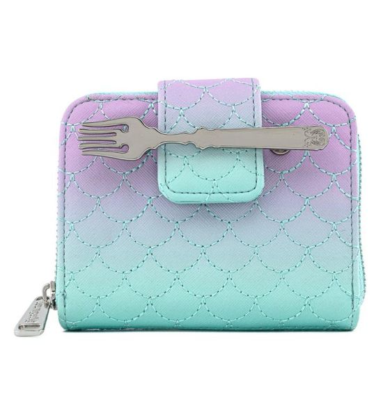 The Little Mermaid: Ombre Scales Loungefly Zip Around Purse