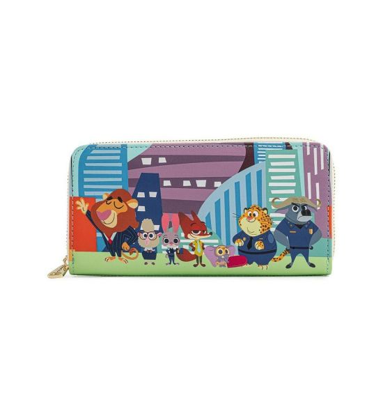 Loungefly Zootopia: Chibi Group Zip Around Wallet