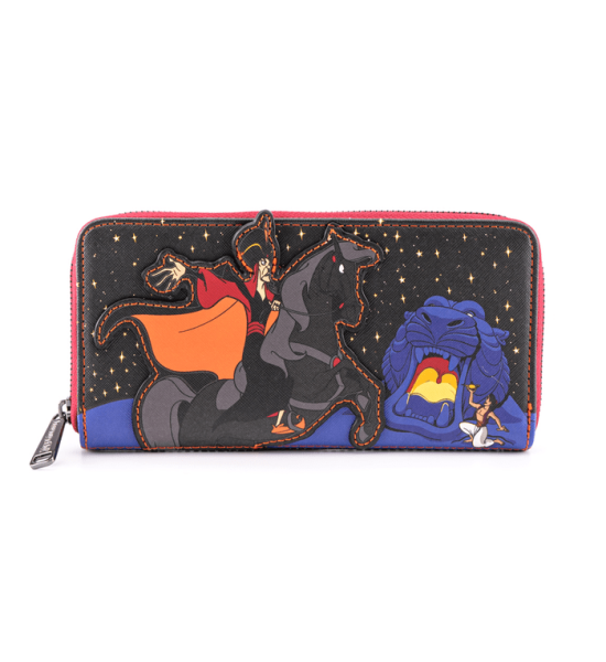 Aladdin: Jafar Villains Scene Loungefly Zip Around Purse