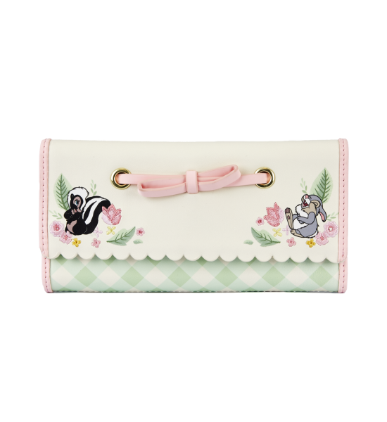 Loungefly Bambi: Spring Time Gingham Tri-fold Wallet