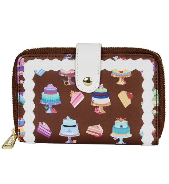 Loungefly Princess: Cakes Zip Around Purse