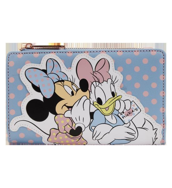 Loungefly Minnie & Daisy: Pastel Polka Dot Flap Wallet