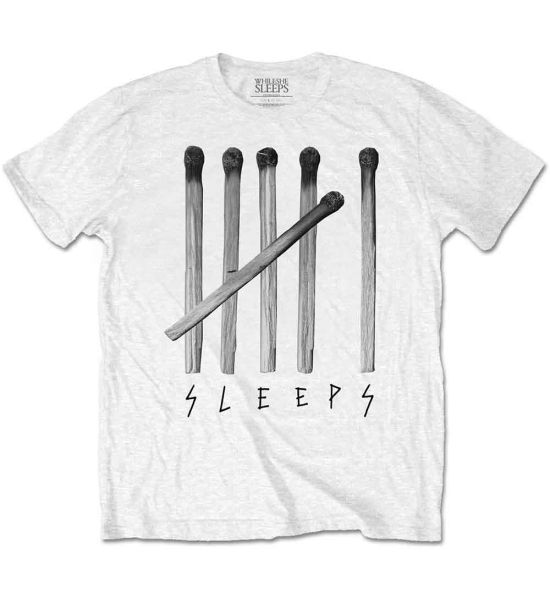 While She Sleeps: Matches - White T-Shirt