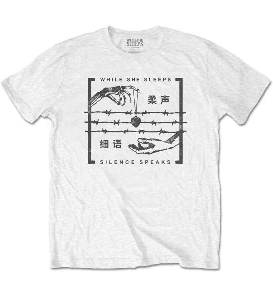 While She Sleeps: Silence Speaks - White T-Shirt