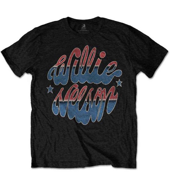 Willie Nelson: Americana - Black T-Shirt