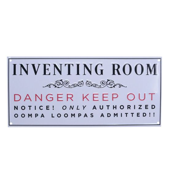 Willy Wonka & the Chocolate Factory: Inventing Room Tin Sign Preorder