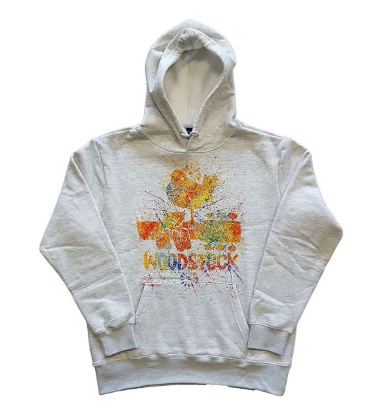 Woodstock: Splatter - Off White Pullover Hoodie