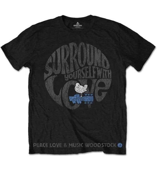 Woodstock: Surround Yourself - Black T-Shirt